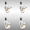Service Caster 3 Inch 316SS Nylon Wheel Swivel 1-3/8 Inch Expanding Stem Caster Set Lock Brake SCC-SS316TTLEX20S314-NYS-138-4 - alternate 1
